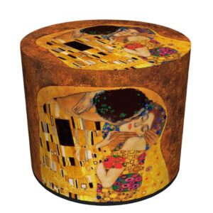 Pufa dekoracyjna z motywem obrazu "Pocałunek" Gustava Klimta od Veno Art